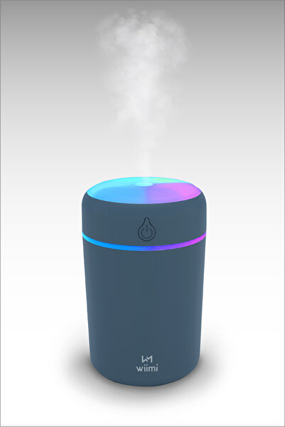 Wiimi 400 ml Ultrasonik Hava Nemlendirici Buhar Makinesi Ve Aroma Difüzörü H2o Gri