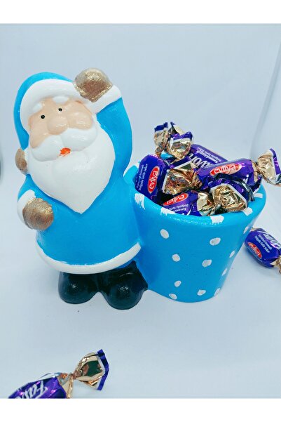 Handmade Yilbasi dekorasyon ürünleri sofra dekoru biblo handmade noel baba ka...