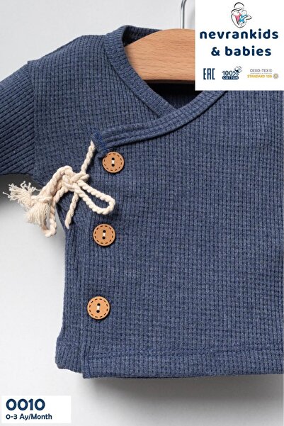 nevrankids Waffle Ip Bağlama’lı Kokonat Düğme 5'li Hastane Çıkışı