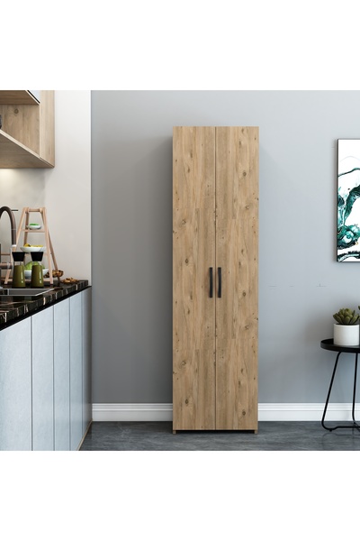 izcodesign 180 cm Kahverengi Çok Amaçlı 5 Raflı Dolap – Modern ve Fonksiyonel...