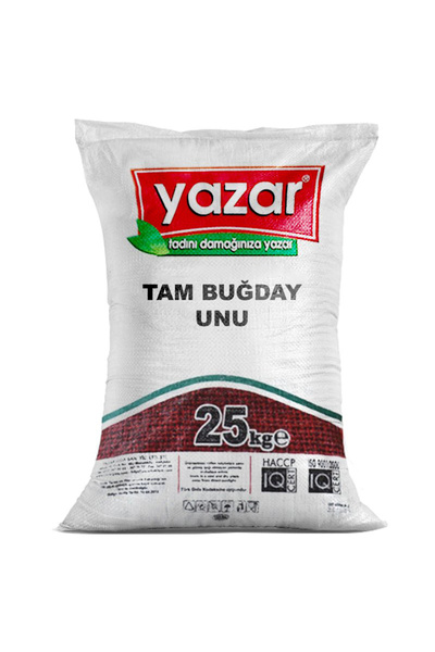 YAZAR 25 Kg Yazar Taş değirmende Öğütülmüş Tam Buğday Unu
