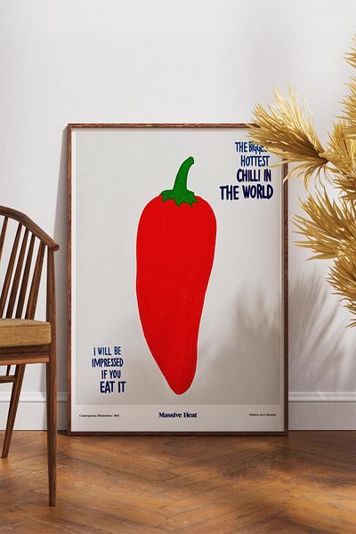 House Gorgeous Cel mai tare poster cu design colorat modern fără rame Chilli Colecția Dolce Vita