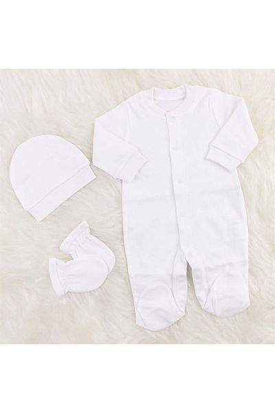 Mini Ropa إكرو عادي بذلة تزيين فارغة لحديثي الولادة بذلة أطفال عادية عادية إصدار المستشفى التطريز السروال القصير