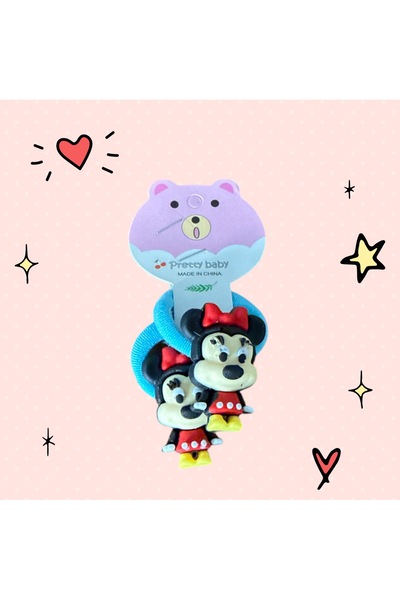 Takıtolia Miki Maus dupla dvodijelna dvostruka elastična šarena kopča za devo...