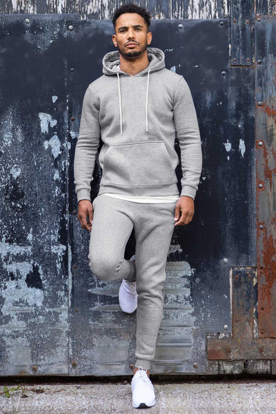 BayBayan Ανδρικό σετ χειμερινής φόρμας με κουκούλα με 3 κλωστές με τσέπες καγ...