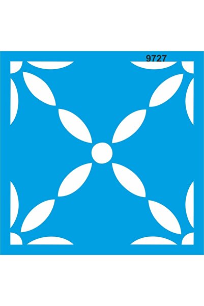 StencilSepeti Fayans Deseni_4 Stencil Boyama Şablonu