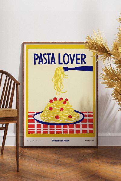 House Gorgeous Poster cu design colorat modern fără rame pentru iubitorii de prăjituri Colecția Dolce Vita