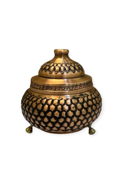 EFEMİR Zımba Nakışlı Bakır Şekerlik