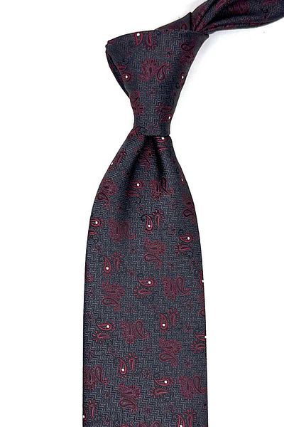 Kravatkolik Brown Shawl Pattern Handkerchief Classic Tie Kk13114