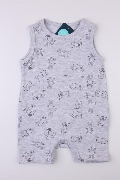 Mini Ropa Baby Boy Summer Short Jumpsuit - Petito Athlete Barbatöz