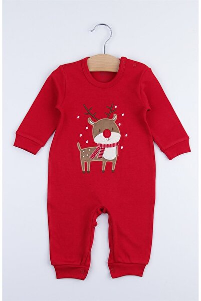 Mini Ropa Deer Embroidered New Year Baby Onesie without Booties Christmas Baby Onesie New Year Baby Gift New Year's Eve