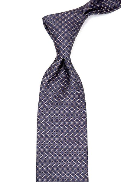 Kravatkolik Classic Tie with Gray Dot Pattern Handkerchief Kk12898