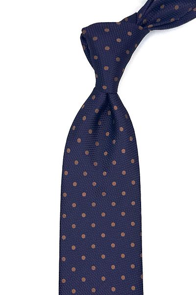 Kravatkolik Plum Polka Dot Pattern Classic Tie with Handkerchief Kk13005