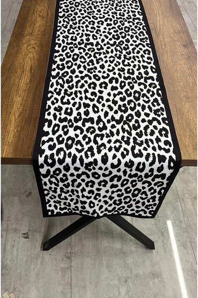 tarzınısec بيخان ليوبارد رانر، أبيض وأسود، مقاسات 40x140