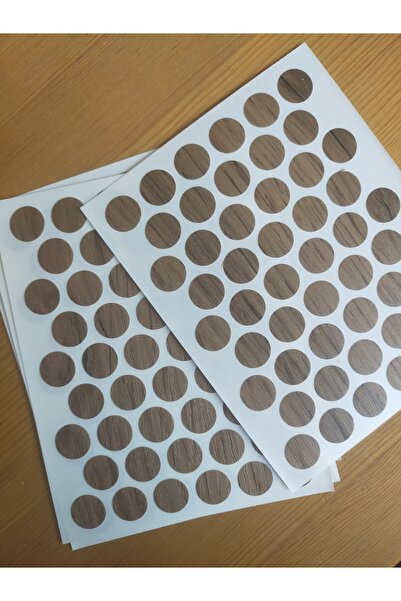 Pasific Yapışkanlı Vida Tapası Vida Kapatıcı - Ahşap - 100 Adet