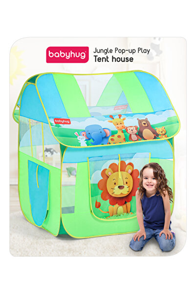 Babyhug خيمة لعب منزلية من Babyhug Jungle Pop-up - خضراء