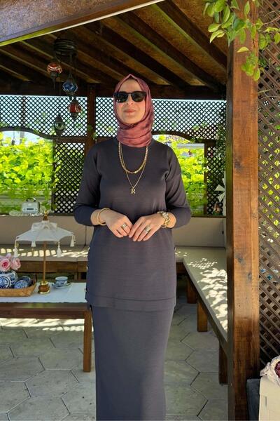 Rabia Şamlı Σετ πλεκτών Anthracite Sezen