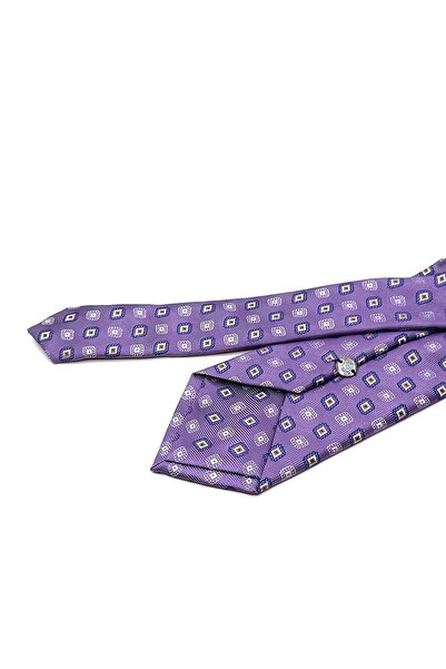 Kravatkolik Κλασική γραβάτα με μωβ μοτίβο KK13092