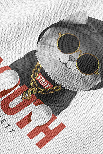 Overoz Μπλουζάκι Street Cat με στάμπα Semi Oversize 1121