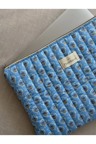 Punchiess Blue Ethnic Laptop Tablet Case 15-16 Inch