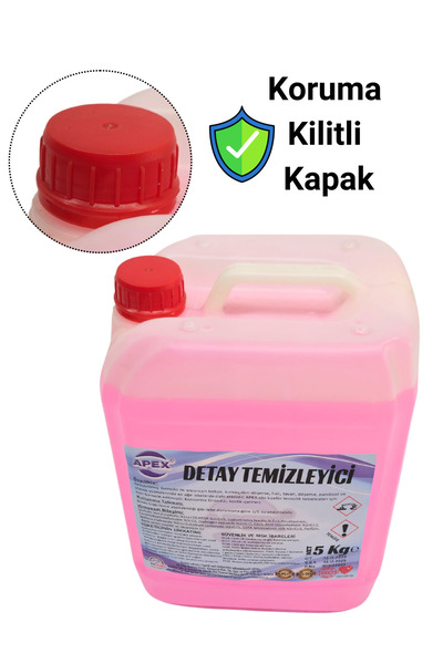 Apex Detaylı Araç Temizliği Için Araç Içi Çok Amaçlı Temizleyici - %100 Temizlik, 5 Kg Detay Ilacı