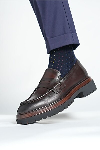 Faruk balkanas Graf Model Natural Leather Casual Shoes
