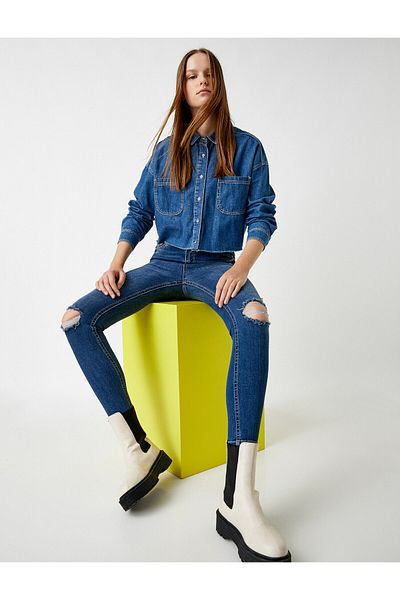Koton Women's Jean Pants - 2kak47913md