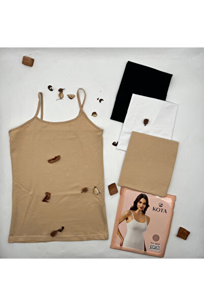 KOTA 6018 White Women's Undershirt with Rope Straps