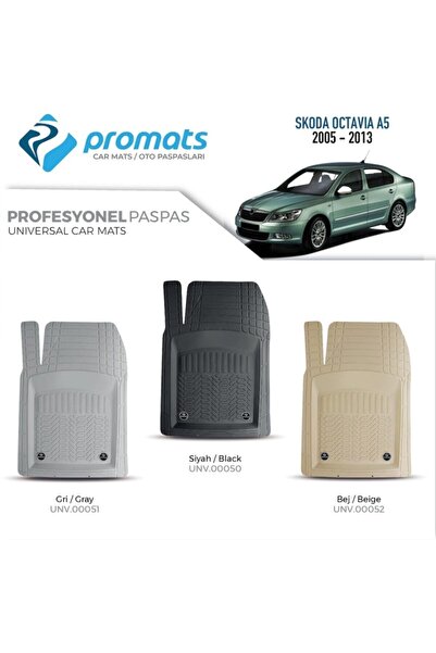 Genel Markalar Skoda Octavia A5 2005- 2013 Oto Paspas Profesyonel 4d (gri)