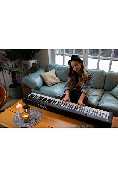 Casio بيانو رقمي CDP-S110BK أسود اللون 88 مفتاحًا