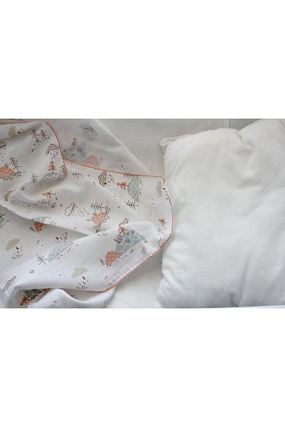 Mini Ropa Forest Patterned Multi-Purpose Muslin Blanket Baby Blanket