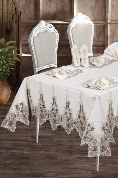 TAVOLO MELTEM - طقم أواني طعام فاخرة من قماش الكتان والكتان الفرنسي