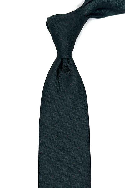 Kravatkolik Green Polka Dot Pattern Handkerchief Classic Tie Kk12890