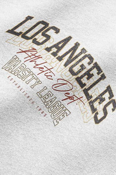 Overoz Лос-Анджелес Надрукована Напів-Оверсайз Футболка 1127
