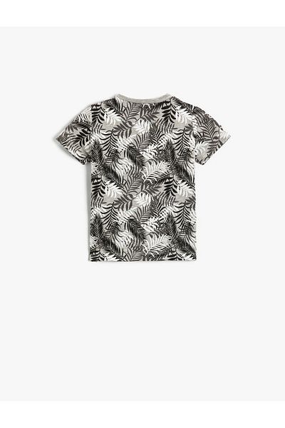 Koton Baby Boy Gray Patterned T-Shirt 2SMB10019TK