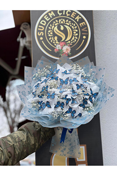 Acilbirbuket Kelebek buketi led ışıklı