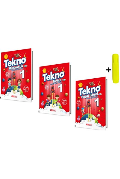 Kırmızı Beyaz Yayınları Kırmızı Beyaz Tekno 1.Sınıf 2.Dönem Tüm Dersler 3'lü Set