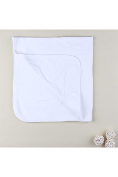 Mini Ropa Ecru Color Plain Blank Blanket Decoration Embroidered Baby Blanket Patternless Suretless Baby Blanket