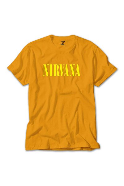 WAKHA Tricou Nirvana Text Galben Galben