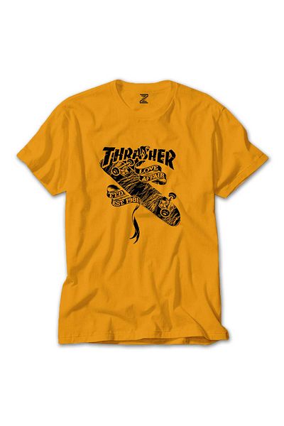 Z zepplin Κίτρινο μπλουζάκι Thrasher Love Affair