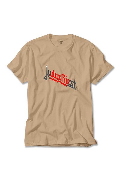 Z zepplin Μπλουζάκι κρέμας με λογότυπο Judas Priest Black Red