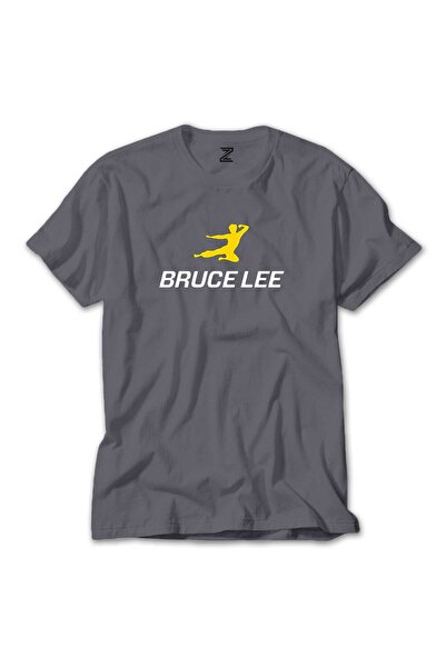 WAKHA Μπλουζάκι Black Adam με κίτρινο λογότυπο, σε γκρι χρώμα, μέγεθος S