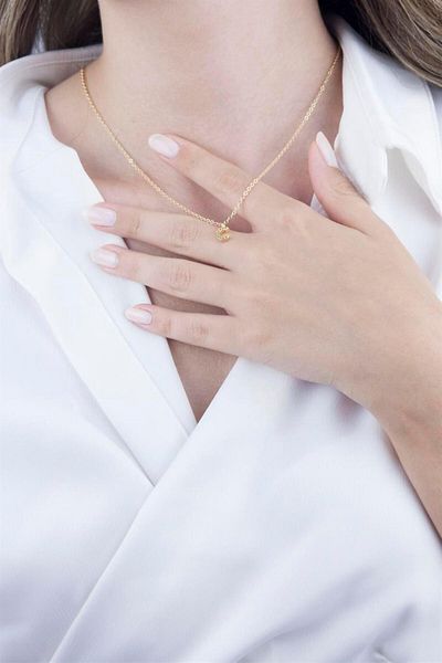 Sose Moda C Letter Gold Chain Necklace