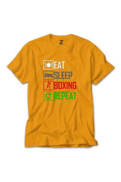 CrowsGate Tricou galben Box Repeat