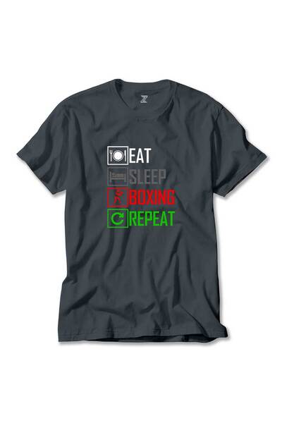 CrowsGate Tricou Box Repeat Smoke