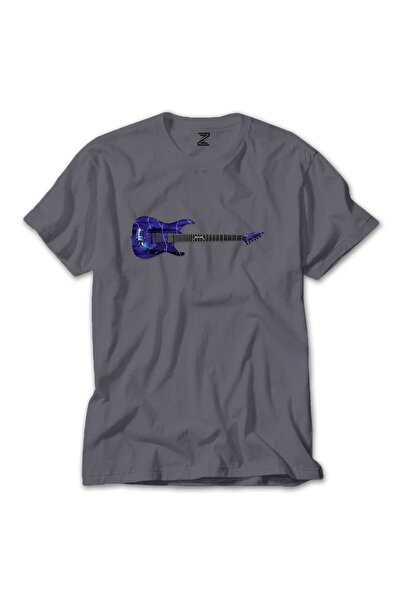 CrowsGate تيشيرت ميتاليكا رايد ذا لايتنينج جيتار ملون رمادي اللون مقاس 5XL