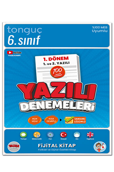 Tonguç Yayınları 6. Sınıf Yazılı Denemeleri 1. Dönem 1 Ve 2. Yazıl