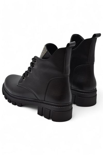 ISPARTALILAR 886 Lace-Up Zippered Daily Γυναικείες Μπότες Παπούτσια Winter Stone Γυναικείες μπότες