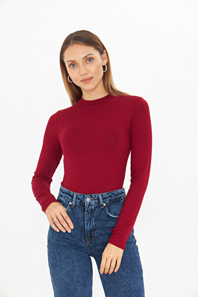 LOOKMEG Women's Leila Cotton Long Sleeve Bodysuit