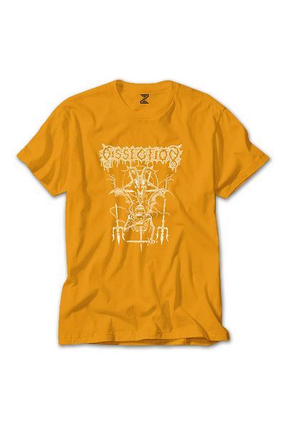 Z zepplin Κίτρινο μπλουζάκι Dissection Satan Skull